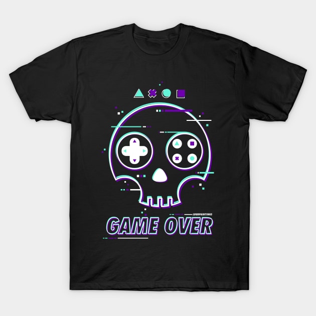 Game Over T-Shirt by loudpaintings